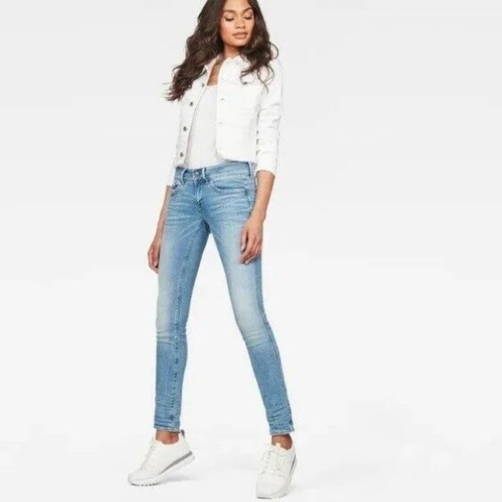 G-STAR Lynn Mid Waist Skinny Jeans